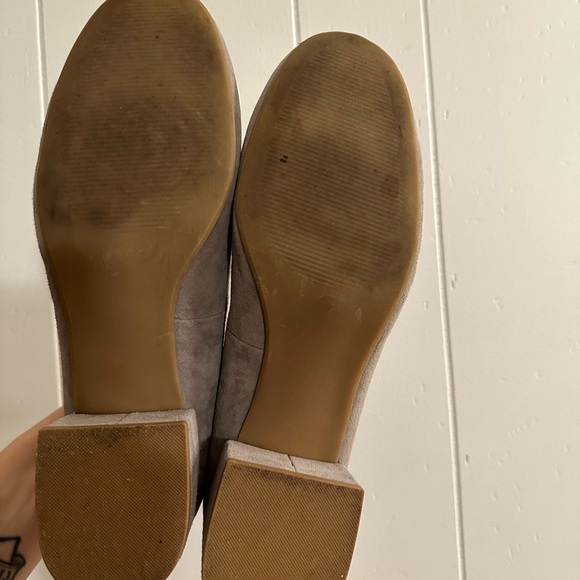 Steve Madden Wails grey suede ankle strap block heels - Picture 7 of 7